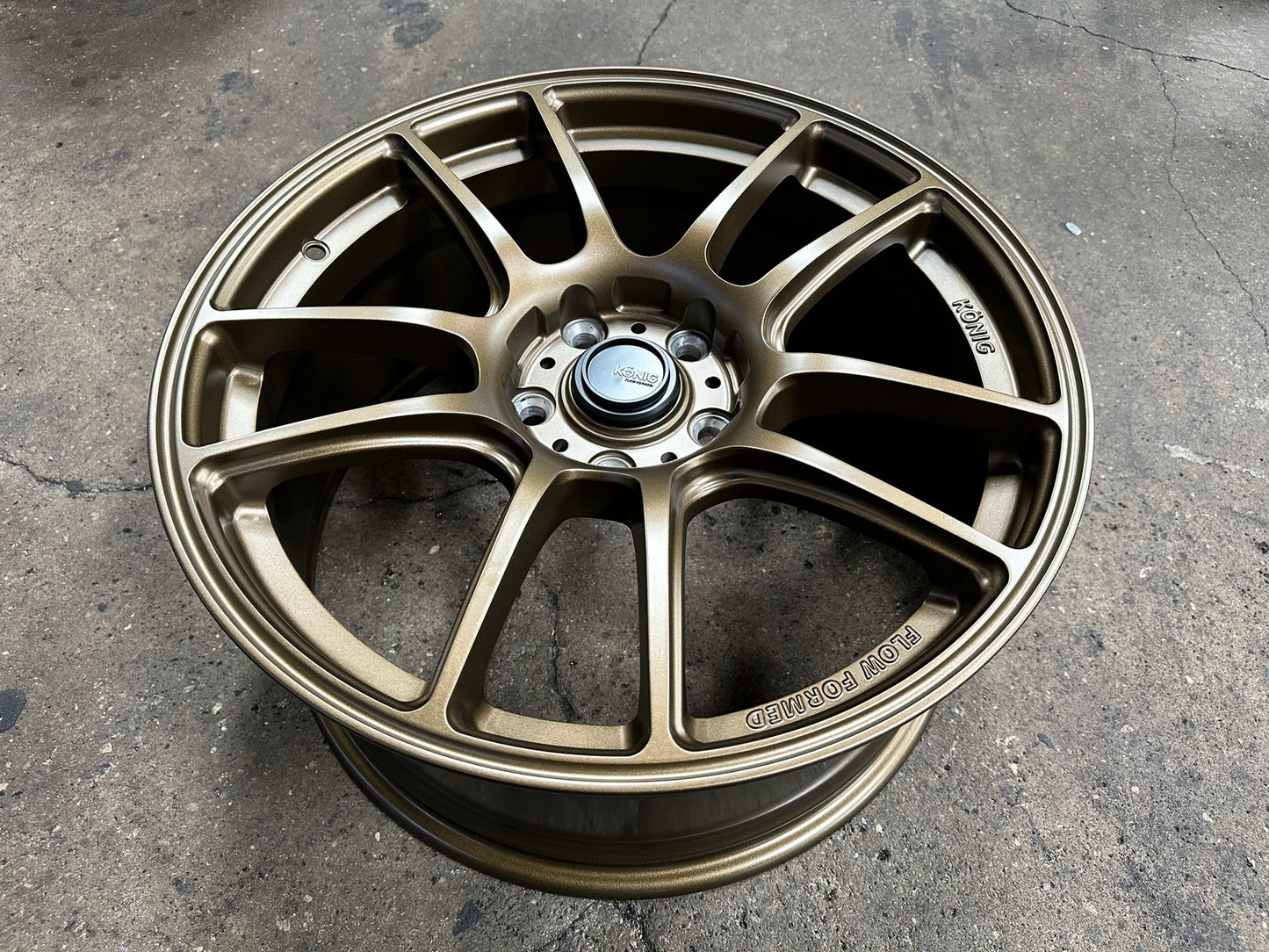 New 18X8.5 ET42 Konig Heliogram Rim (4 wheel) Matt Bronze 5X114.3