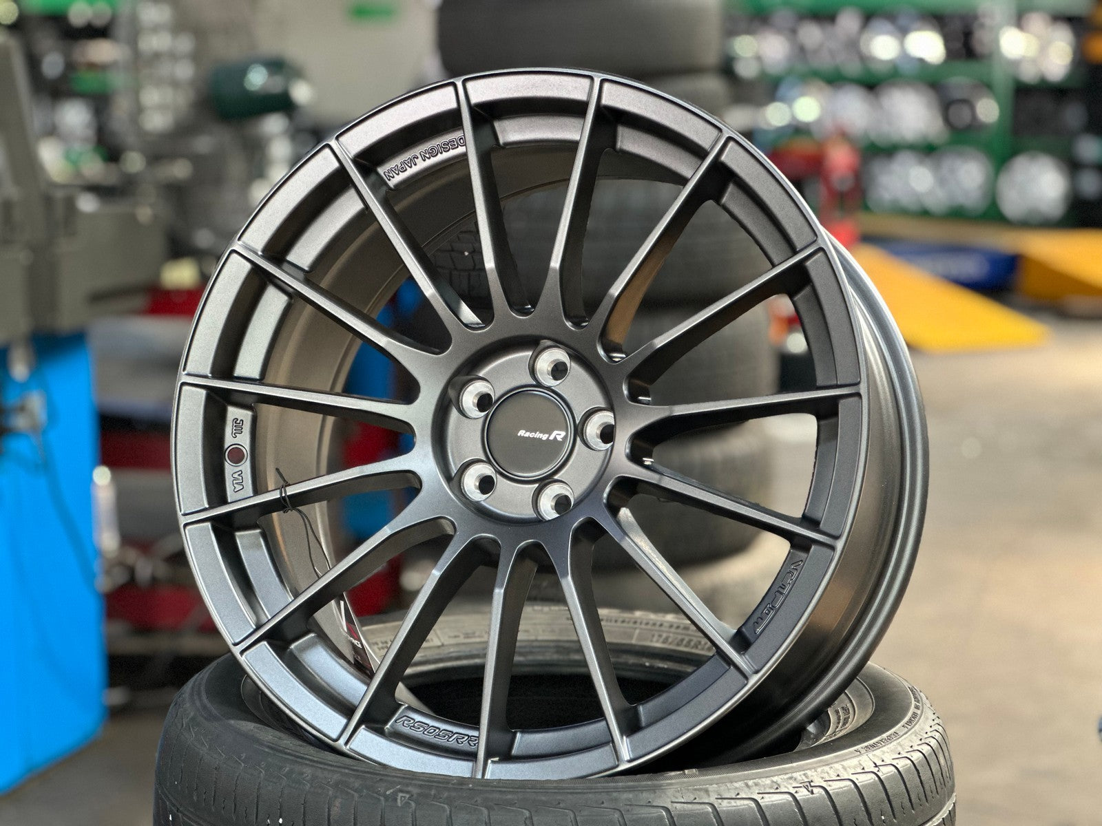 New 18X8.5 ET35 NK Performance RS05RR Rim (4 wheel) Matt Gunmetal 5X10 ...