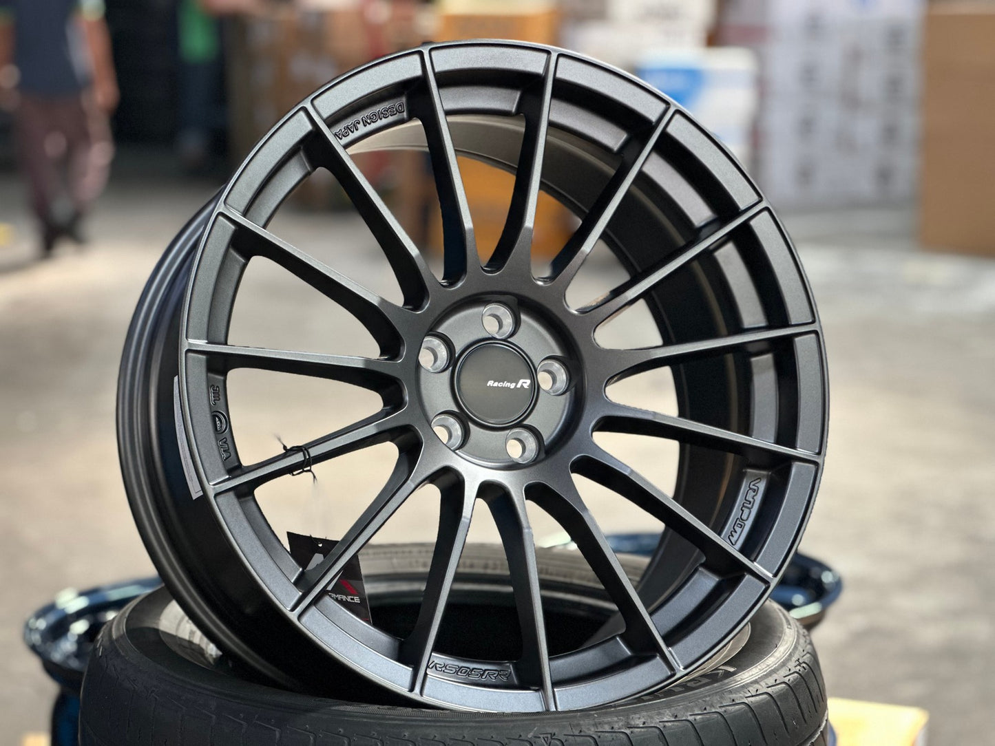 New 18X8.5 ET35 NK Performance RS05RR Rim (4 wheel) Matt Gunmetal 5X100