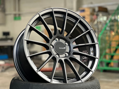 New 18X8.5 ET35 NK Performance RS05RR Rim (4 wheel) Matt Gunmetal 5X114.3