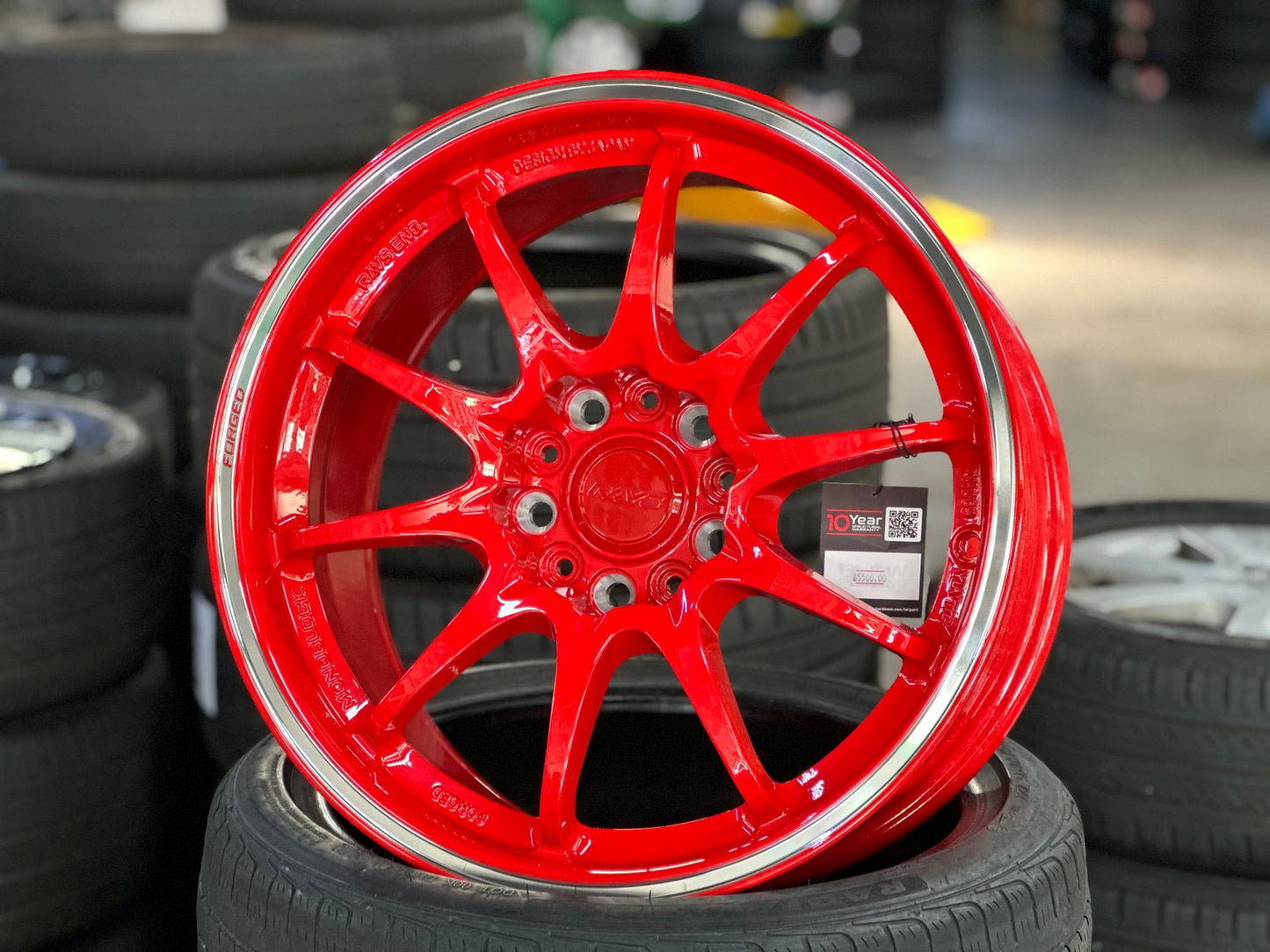 New 17X8.5 ET35 NK Performance CE28 Rim (4 wheel) Gloss Red 5X114.3