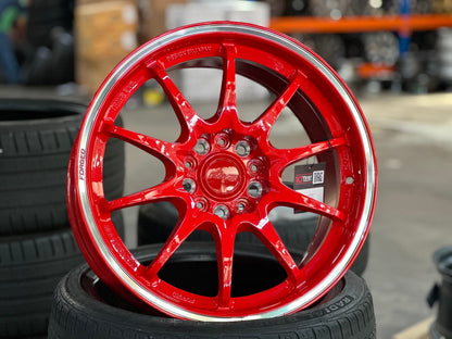 New 17X8.5 ET35 NK Performance CE28 Rim (4 wheel) Gloss Red 5X114.3