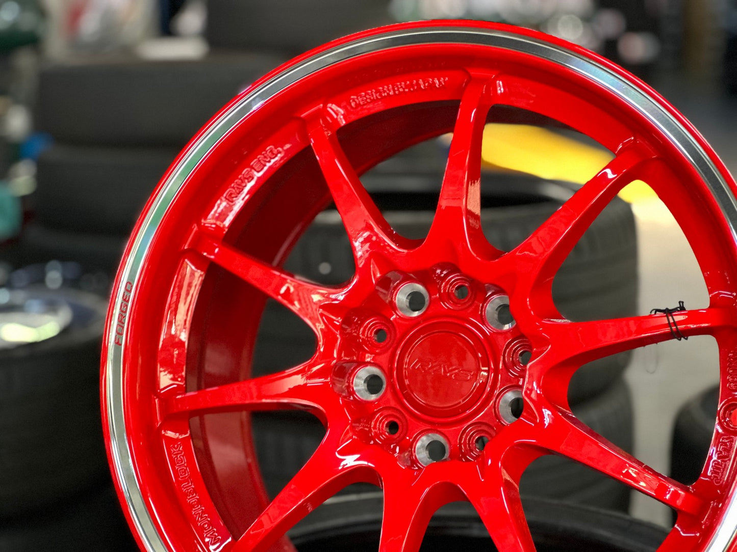 New 17X8.5 ET35 NK Performance CE28 Rim (4 wheel) Gloss Red 5X114.3