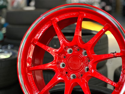 New 17X8.5 ET35 NK Performance CE28 Rim (4 wheel) Gloss Red 5X114.3