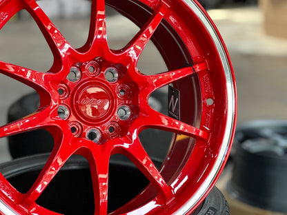 New 17X8.5 ET35 NK Performance CE28 Rim (4 wheel) Gloss Red 5X114.3