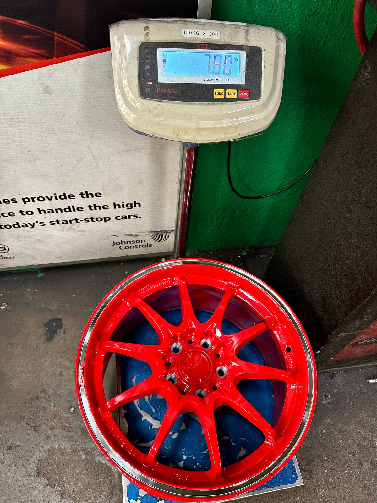 New 17X8.5 ET35 NK Performance CE28 Rim (4 wheel) Gloss Red 5X114.3