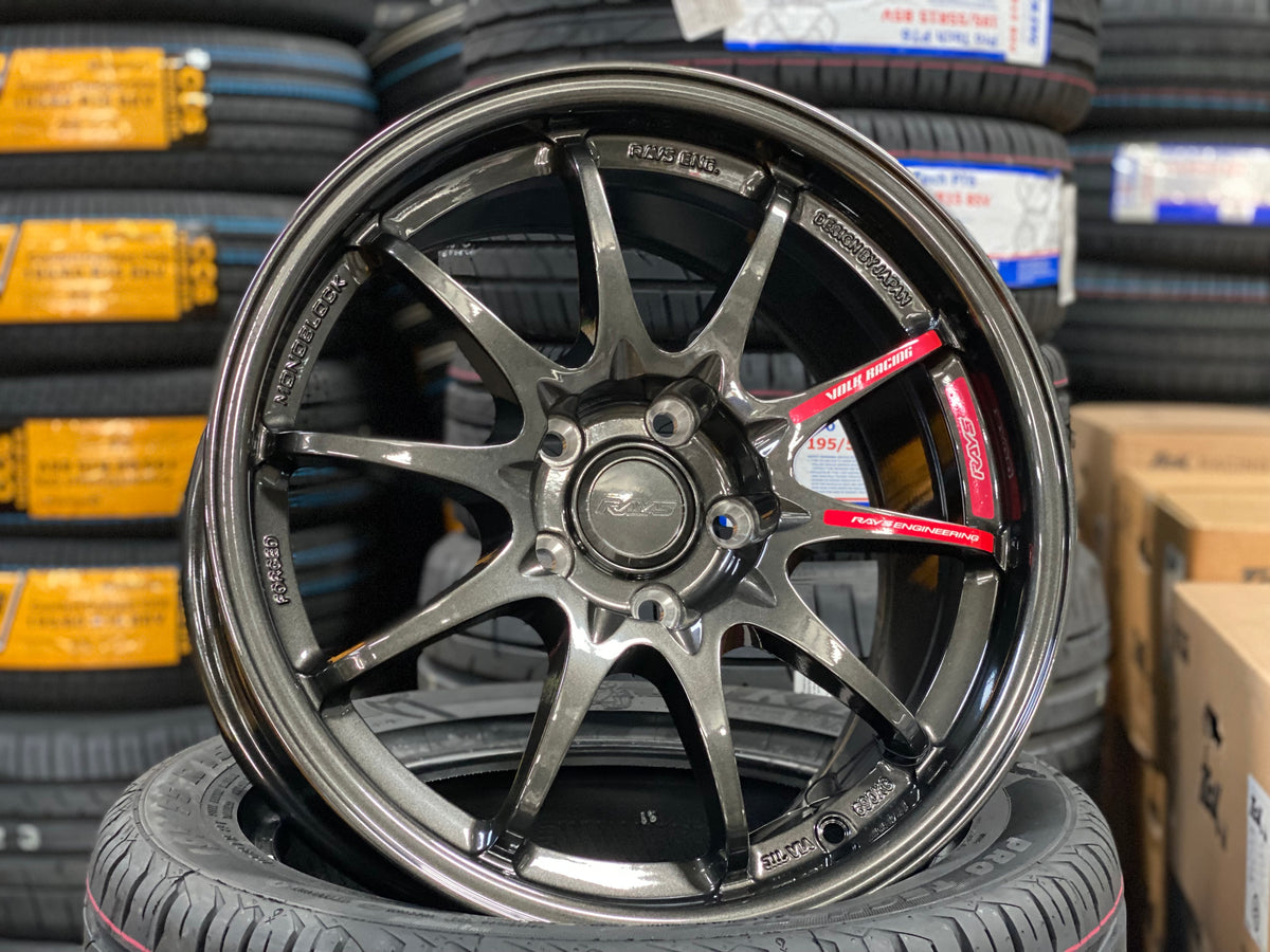 New 17X8.5 ET35 NK CE28 Rim (4 wheel) Dark Gunmetal 5X114.3