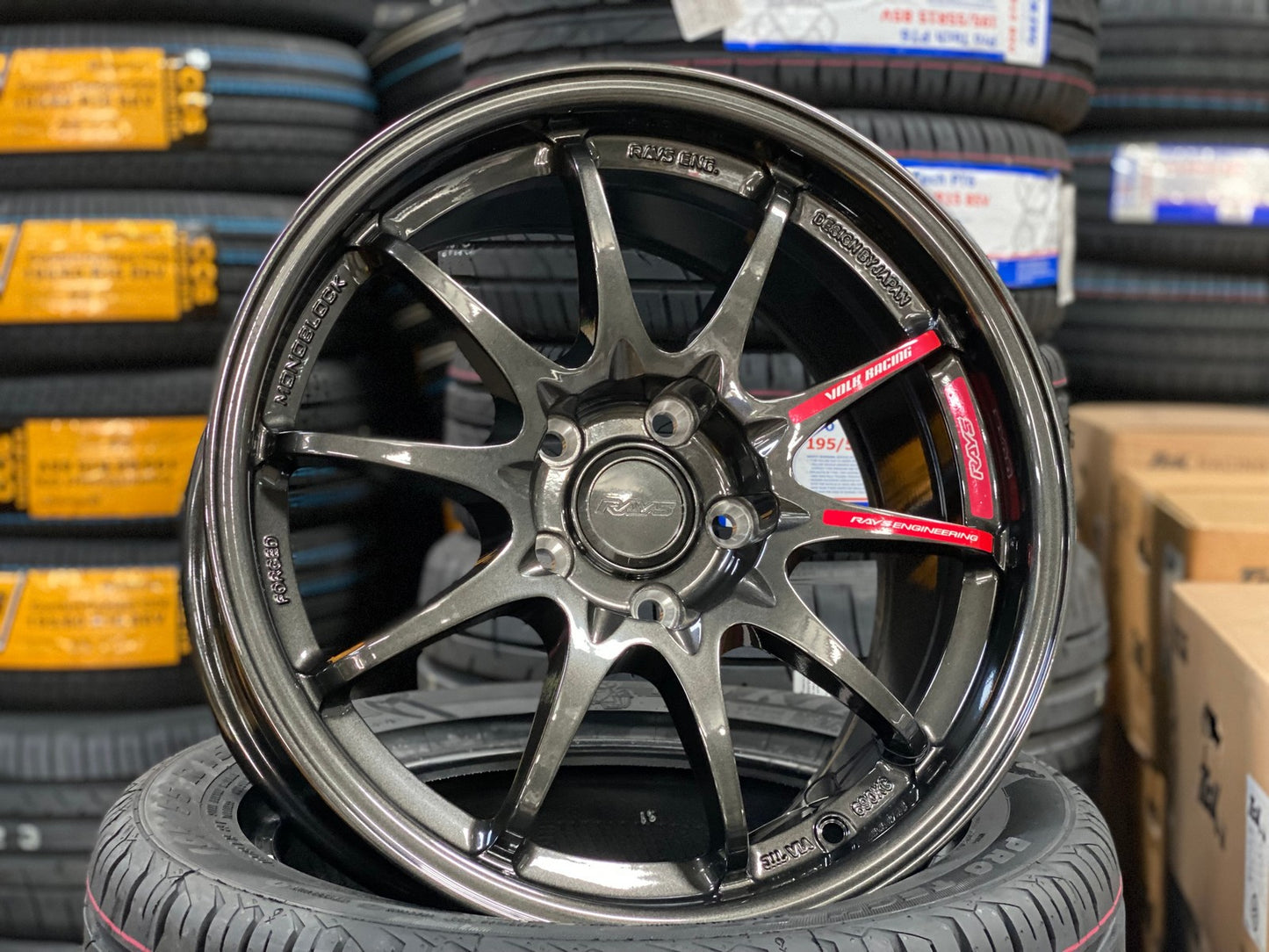 New 17X8.5 ET35 NK Performance CE28N Rim (4 wheel) Gloss Gunmetal 5X114.3