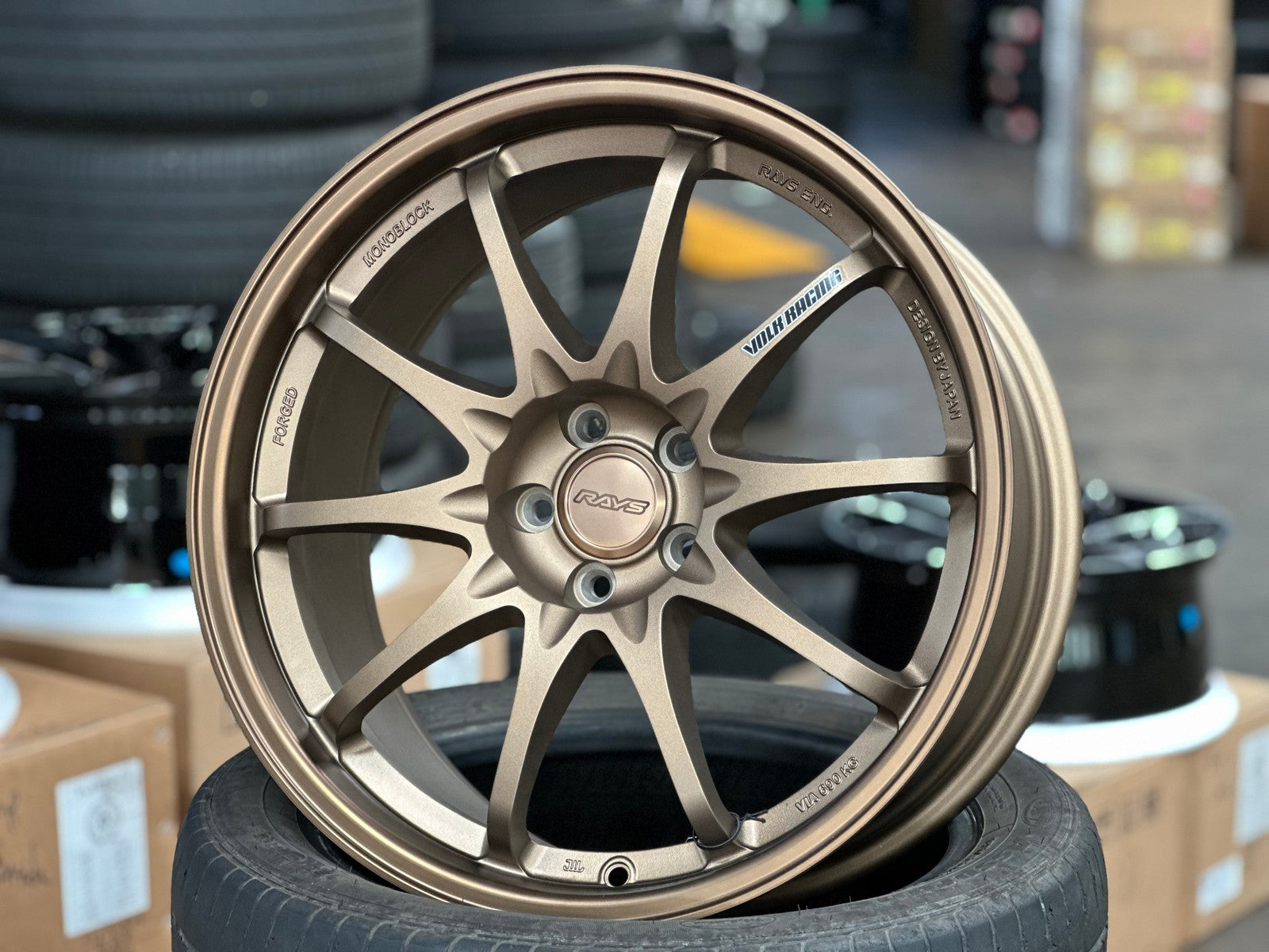 Nk Rims New 18X8.5 ET35 NK Performance CE28N Rim (4 wheel) Matt Bronze 5X100 ...