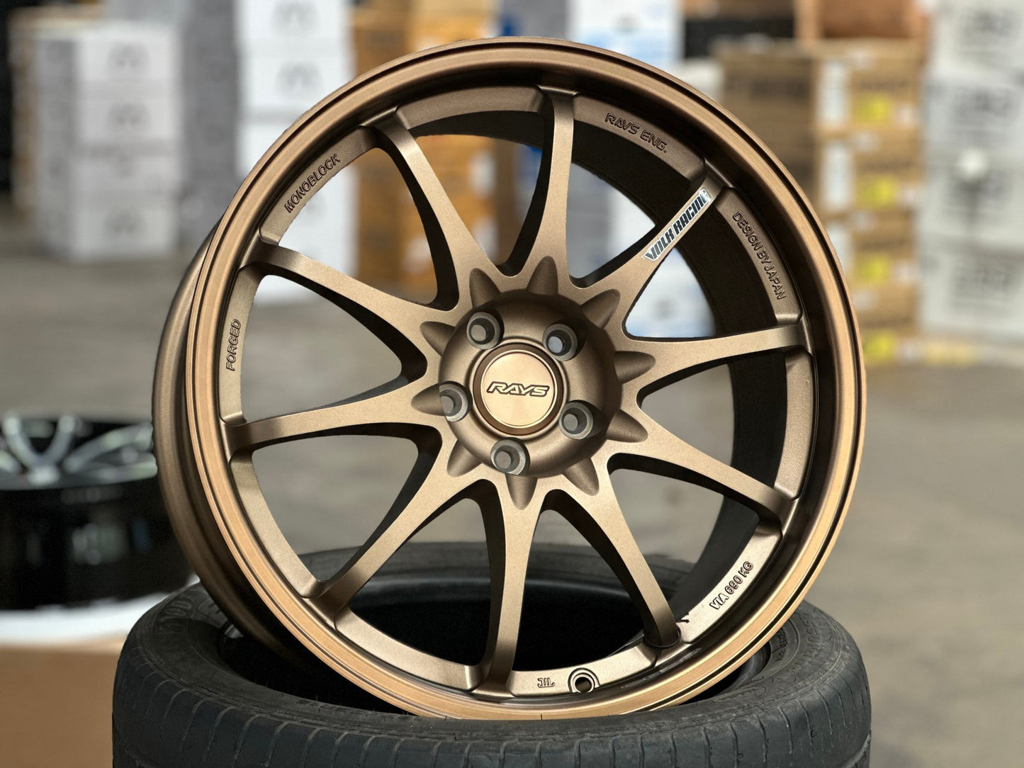 New 18X8.5 ET35 NK Performance CE28N Rim (4 wheel) Matt Bronze 5X100