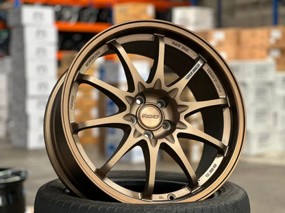 New 18X8.5 ET35 NK Performance CE28N Rim (4 wheel) Matt Bronze 5X100