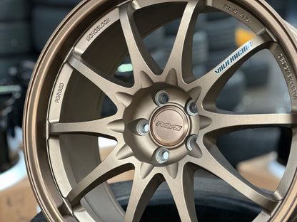 New 18X8.5 ET35 NK Performance CE28N Rim (4 wheel) Matt Bronze 5X100