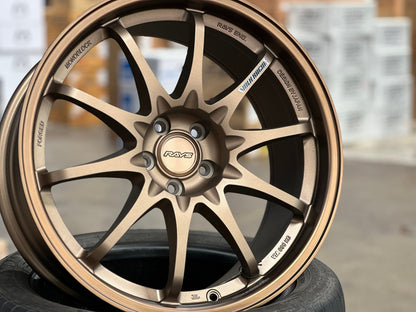 New 18X8.5 ET35 NK Performance CE28N Rim (4 wheel) Matt Bronze 5X100