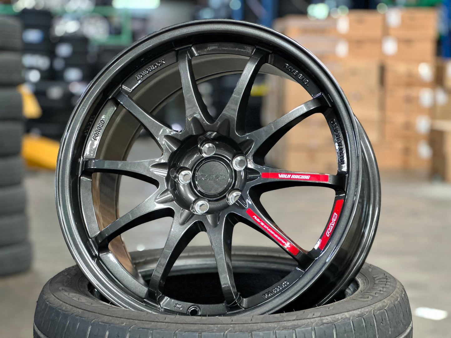 New 18X8.5 ET35 NK Performance CE28N Rim (4 wheel) Gloss Gunmetal 5X100