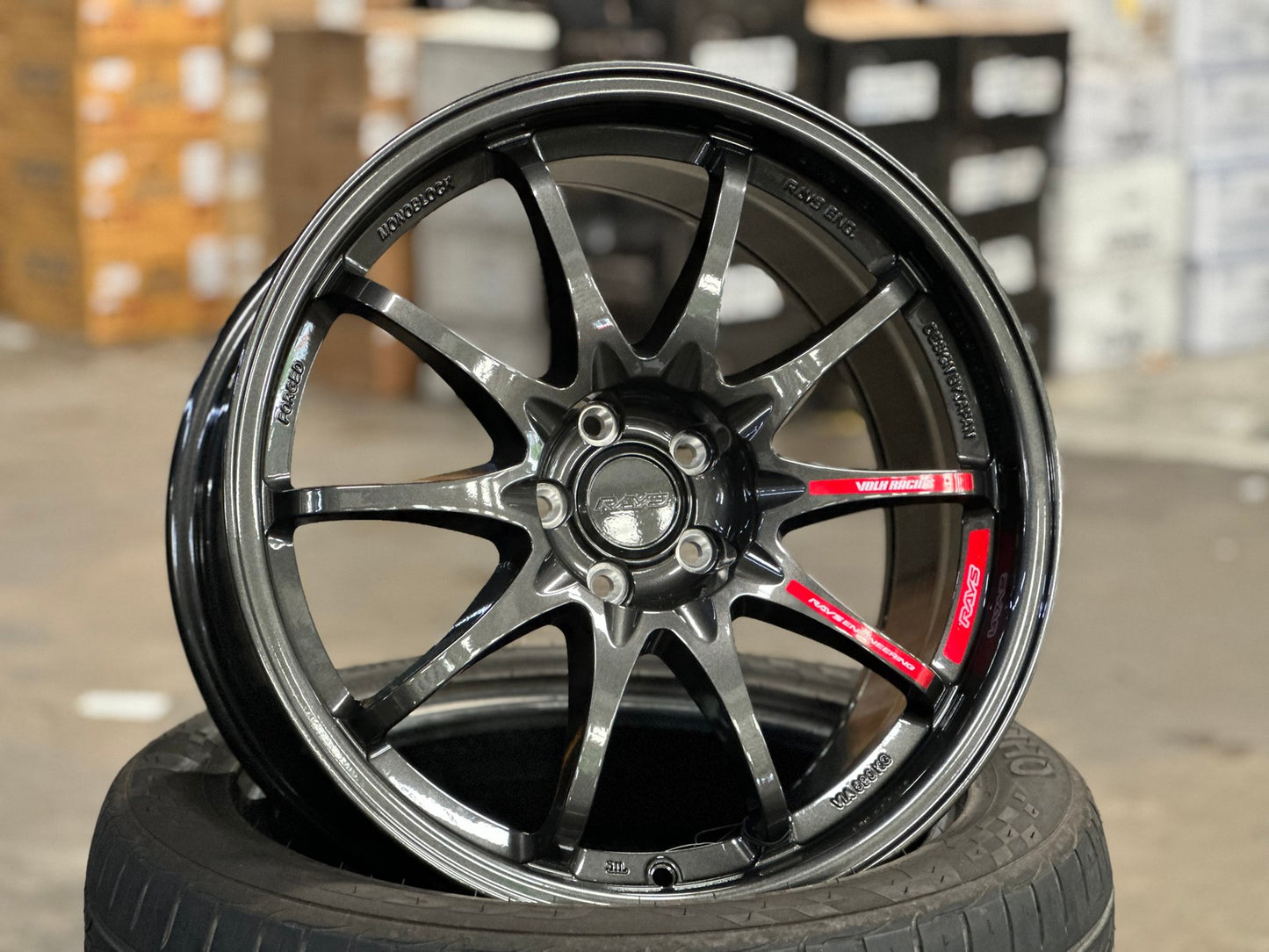 New 18X8.5 ET35 NK Performance CE28N Rim (4 wheel) Gloss Gunmetal 5X100