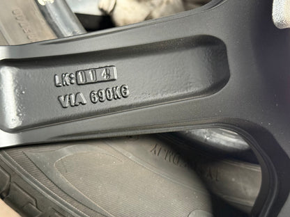 New 18X8.5 ET35 NK Performance TE37 Rim (4 wheel) Matt Black 5X114.3 Red