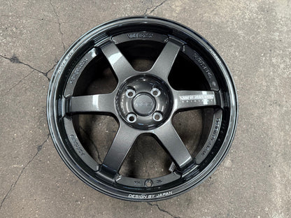 New 17X8 ET40 NK Performance TE37 Rim (4 wheel) Gloss Gunmetal 4X100