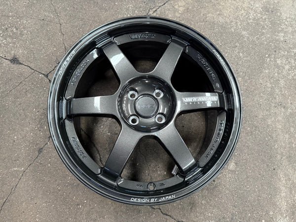 New 17X8 ET40 NK Performance TE37 Rim (4 wheel) Gloss Gunmetal 4X100