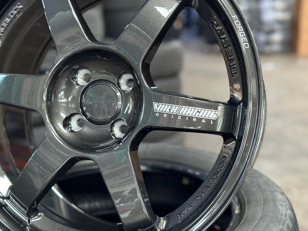 New 17X8 ET40 NK Performance TE37 Rim (4 wheel) Gloss Gunmetal 4X100