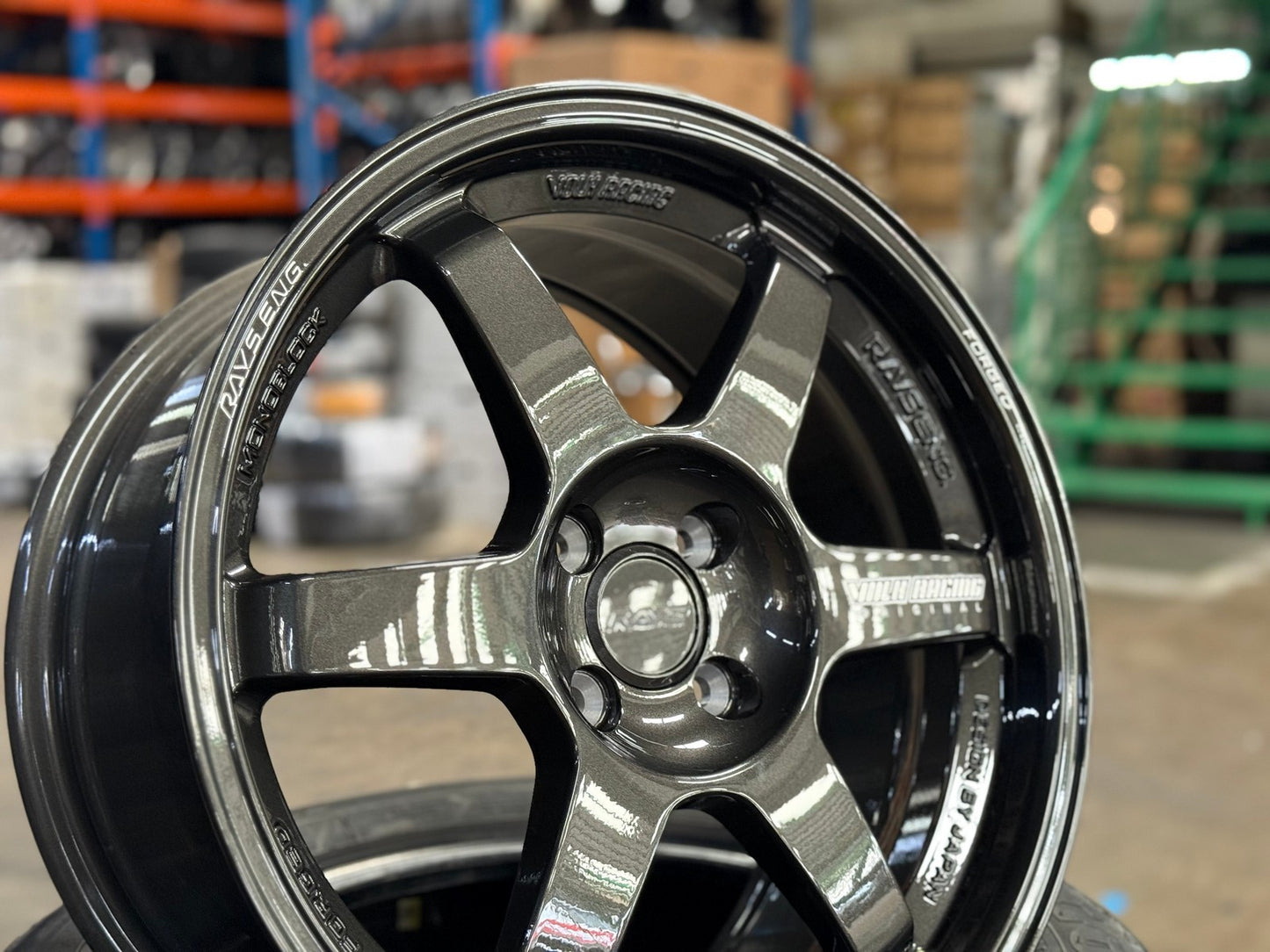 New 17X8 ET40 NK Performance TE37 Rim (4 wheel) Gloss Gunmetal 4X100