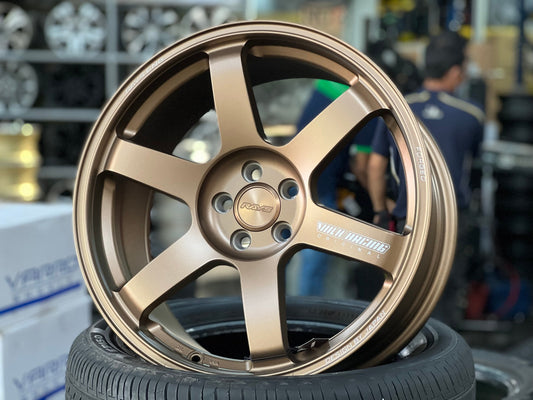 New 18X8.5 ET35 NK Performance TE37 SAGA Rim (4 wheel) Matt Bronze 5X100