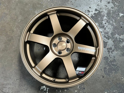 New 18X8.5 ET35 NK Performance TE37 SAGA Rim (4 wheel) Matt Bronze 5X100