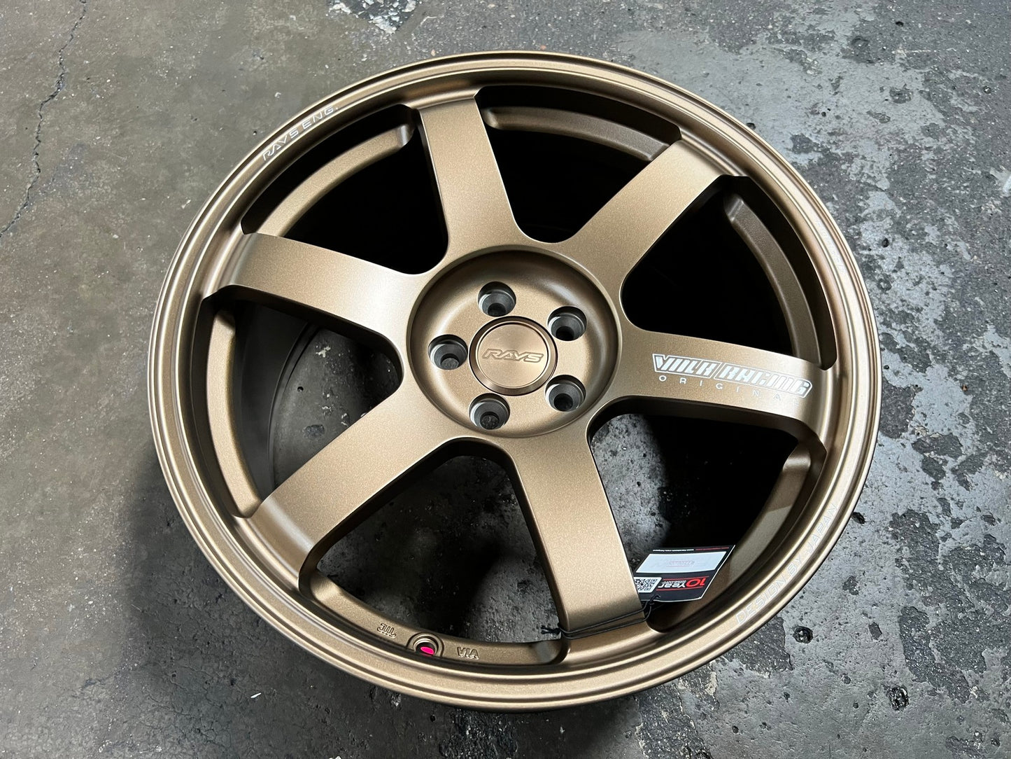 New 18X8.5 ET35 NK Performance TE37 SAGA Rim (4 wheel) Matt Bronze 5X100