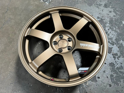 New 18X8.5 ET35 NK Performance TE37 SAGA Rim (4 wheel) Matt Bronze 5X100