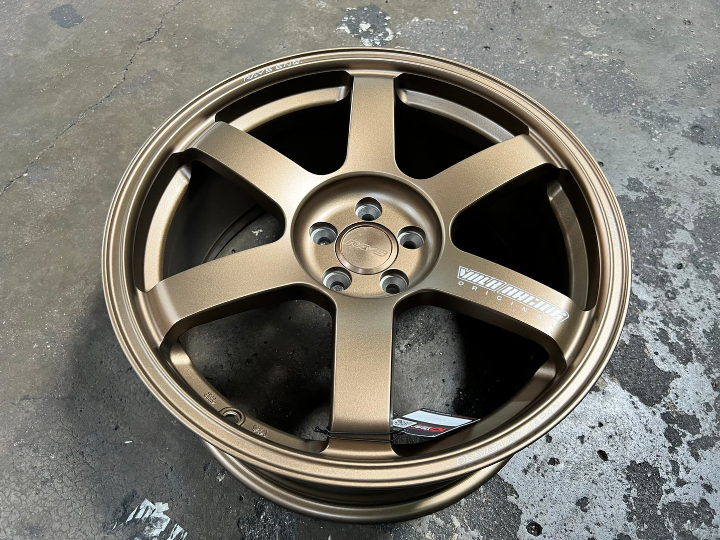 New 18X8.5 ET35 NK Performance TE37 SAGA Rim (4 wheel) Matt Bronze 5X100