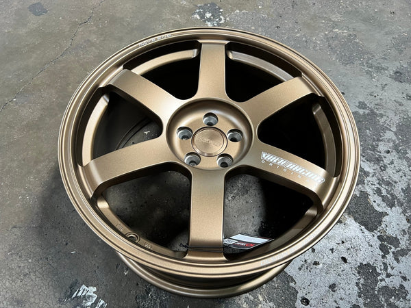 New 18X8.5 ET35 NK Performance TE37 SAGA Rim (4 wheel) Matt Bronze 5X100