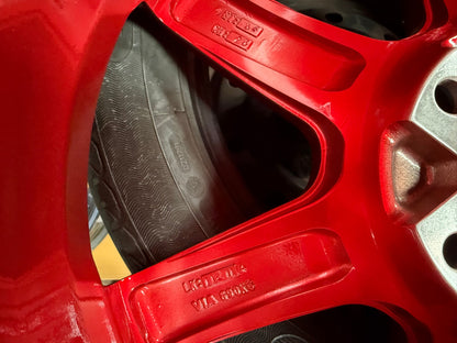 New 18X8.5 ET35 NK Performance TE37 SAGA Rim (4 wheel) Gloss Red 5X112