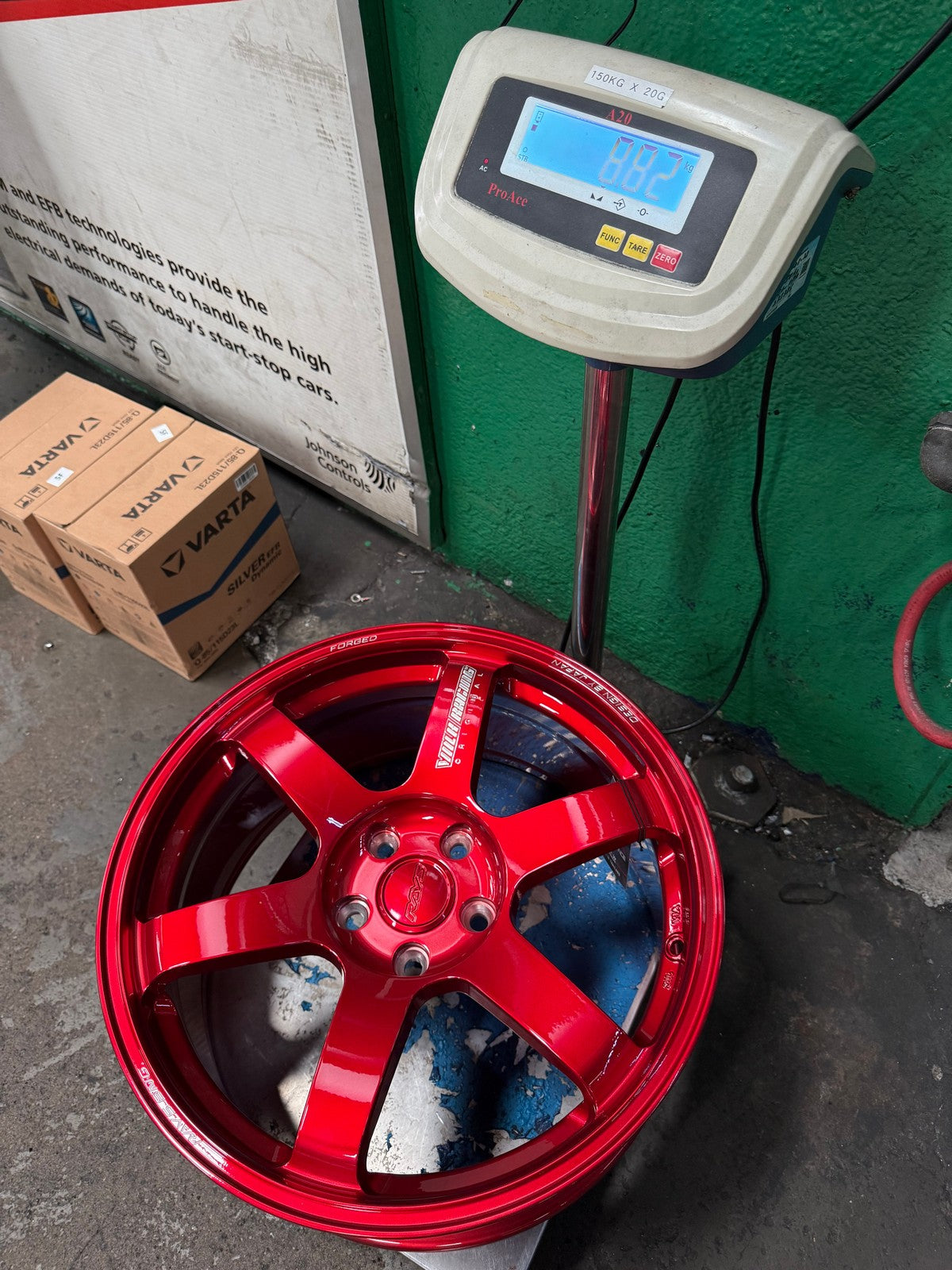 New 18X8.5 ET35 NK Performance TE37 SAGA Rim (4 wheel) Gloss Red 5X112