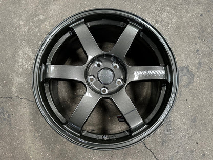 New 18X8.5 ET35 NK Performance TE37 SAGA Rim (4 wheel) Dark Gunmetal 5X114.3