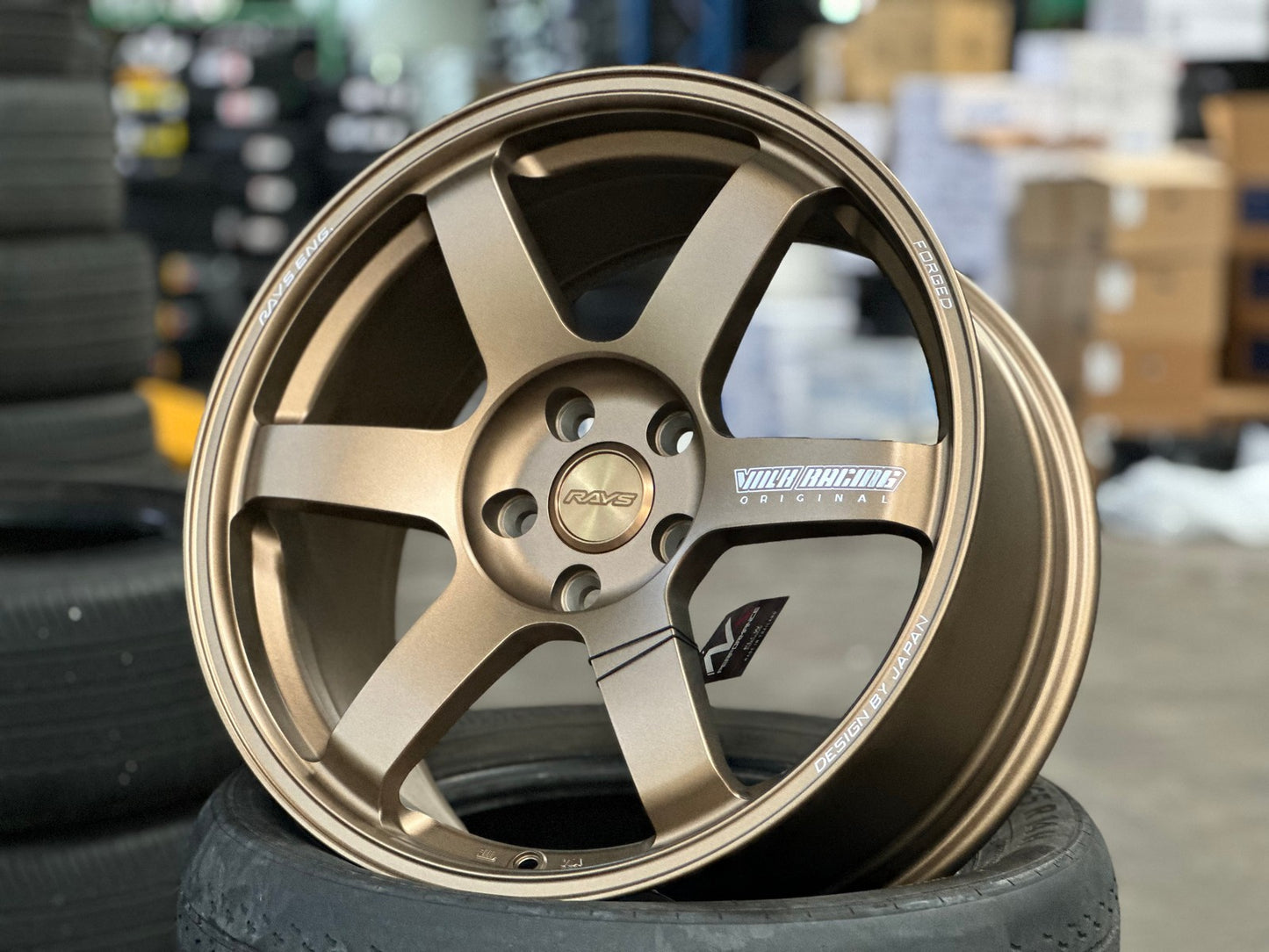 New 18X8.5 ET35 NK Performance TE37 SAGA Rim (4 wheel) Matt Bronze 5X112
