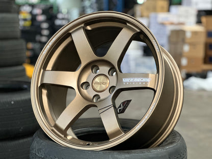 New 18X8.5 ET35 NK Performance TE37 SAGA Rim (4 wheel) Matt Bronze 5X112