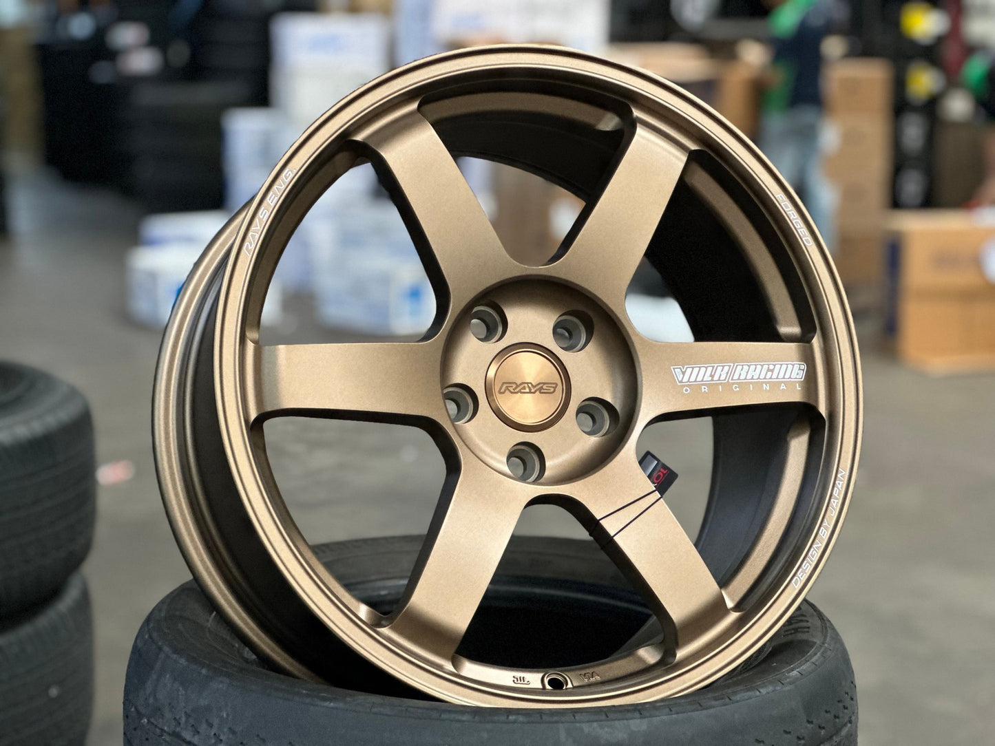 New 18X8.5 ET35 NK Performance TE37 SAGA Rim (4 wheel) Matt Bronze 5X112