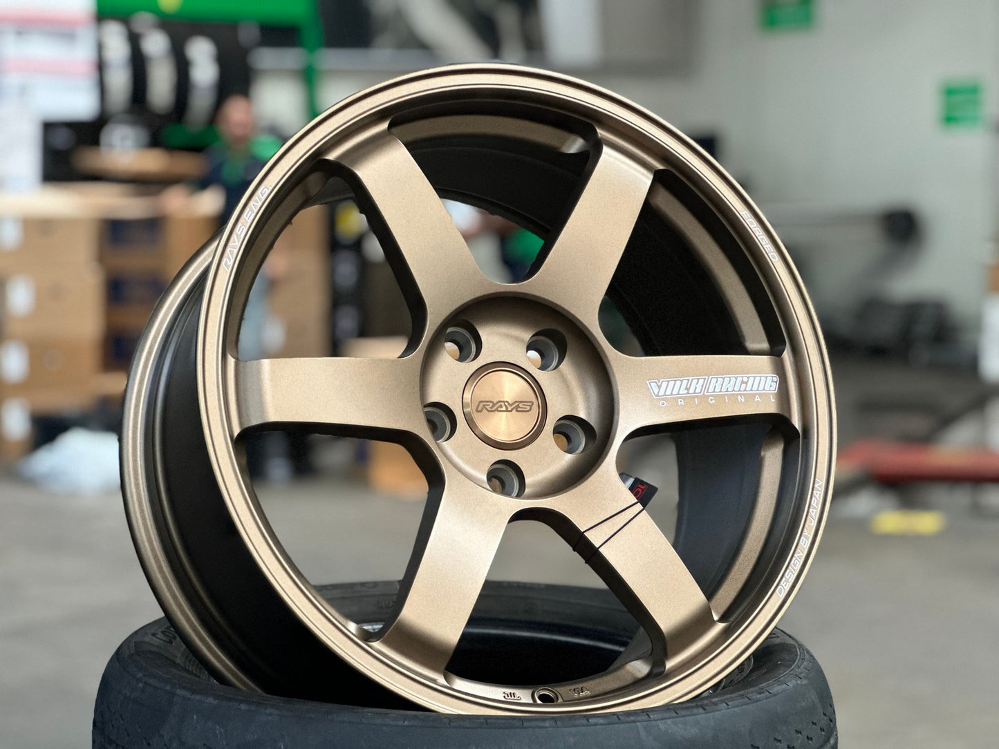 New 18X8.5 ET35 NK Performance TE37 SAGA Rim (4 wheel) Matt Bronze 5X114.3