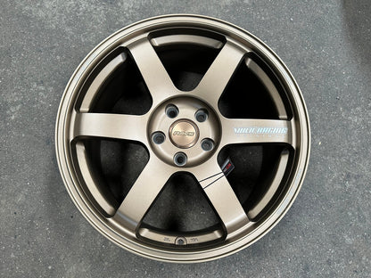 New 18X8.5 ET35 NK Performance TE37 SAGA Rim (4 wheel) Matt Bronze 5X114.3