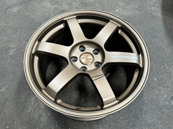 New 18X8.5 ET35 NK Performance TE37 SAGA Rim (4 wheel) Matt Bronze 5X114.3