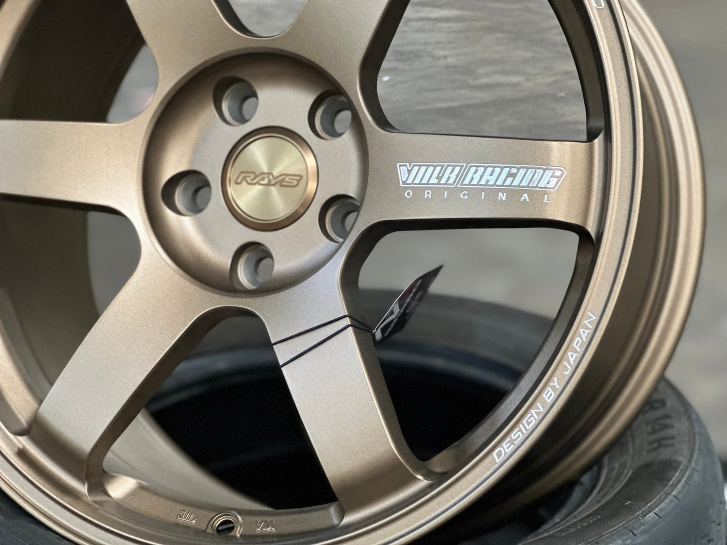 New 18X8.5 ET35 NK Performance TE37 SAGA Rim (4 wheel) Matt Bronze 5X112