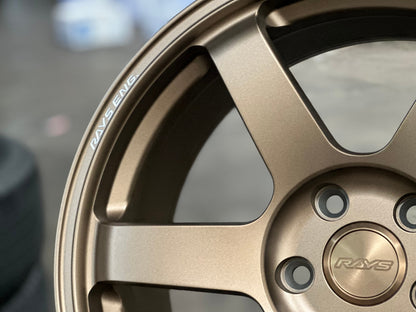 New 18X8.5 ET35 NK Performance TE37 SAGA Rim (4 wheel) Matt Bronze 5X112