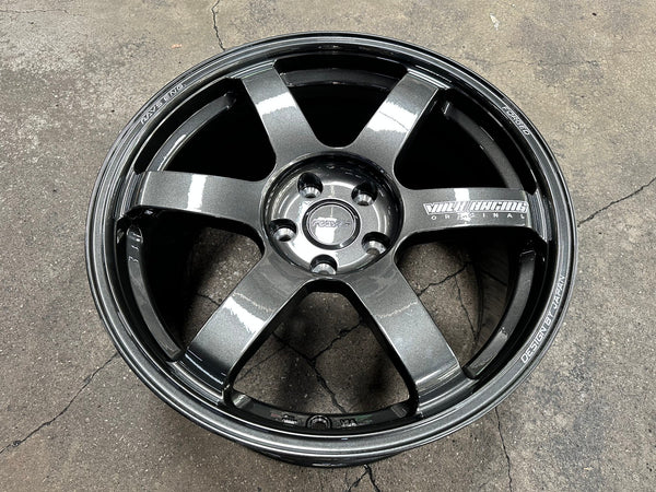 New 18X9.5 ET40 NK Performance TE37 SAGA Rim (4 wheel) Gloss Gunmetal 5X112