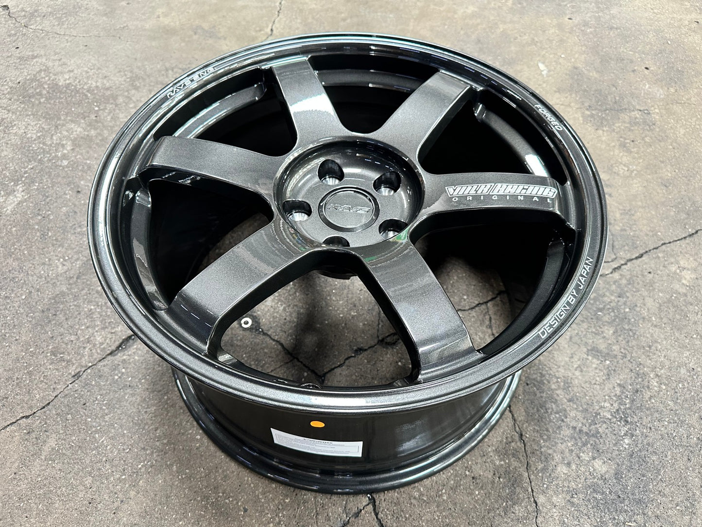 New 18X9.5 ET40 NK Performance TE37 SAGA Rim (4 wheel) Gloss Gunmetal 5X114.3