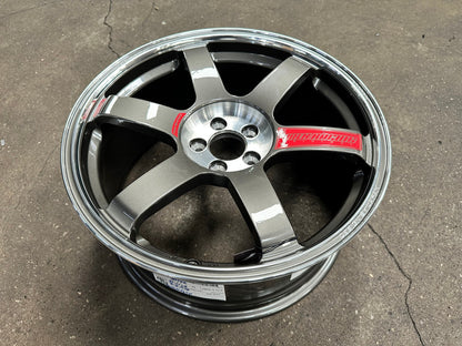 New 18X8.5 ET35 NK Performance TE37 SAGA Rim (4 wheel) Gloss Gunmetal 5X100