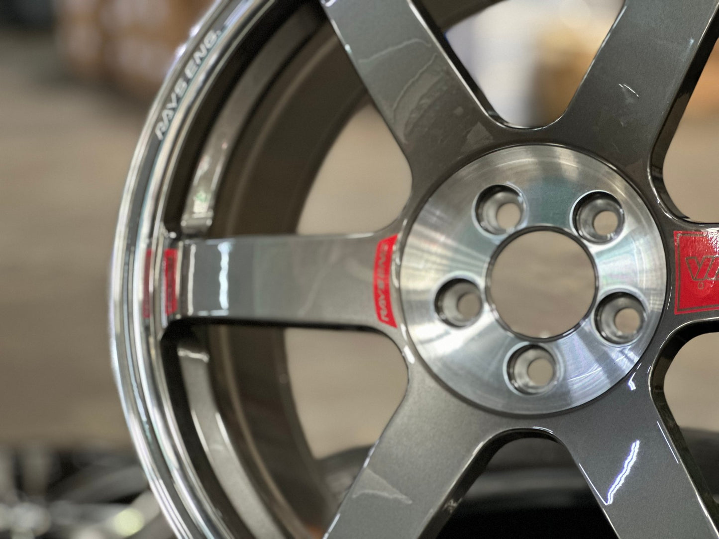 New 18X8.5 ET35 NK Performance TE37 SAGA Rim (4 wheel) Gloss Gunmetal 5X100