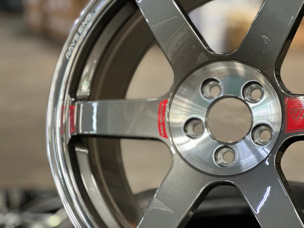 New 18X8.5 ET35 NK Performance TE37 SAGA Rim (4 wheel) Gloss Gunmetal 5X100