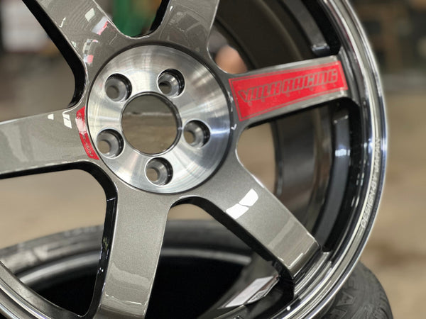 New 18X8.5 ET35 NK Performance TE37 SAGA Rim (4 wheel) Gloss Gunmetal 5X100