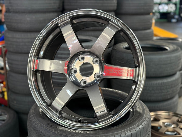 New 18X8.5 ET35 NK Performance TE37 SAGA SL Rim (4 wheel) Dark Gunmetal 5X112