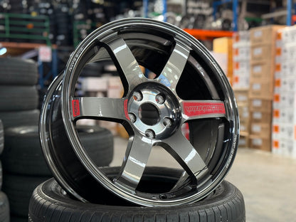 New 18X8.5 ET35 NK Performance TE37 SAGA SL Rim (4 wheel) Dark Gunmetal 5X112