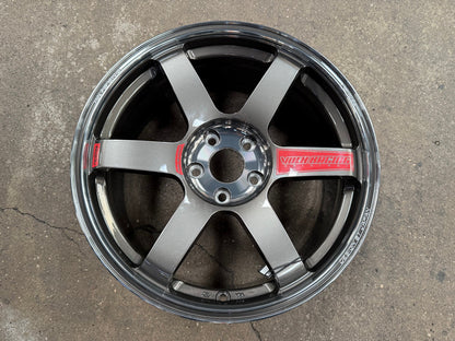 New 18X8.5 ET35 NK Performance TE37 SAGA SL Rim (4 wheel) Dark Gunmetal 5X112